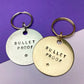 BTS Bulletproof Keychain ARMY Merch Gift Hand Stamped