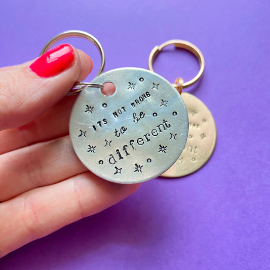 BTS Keychain It's Not Wrong To Be Different Keychain Yoongi Quote ARMY Merch Gift