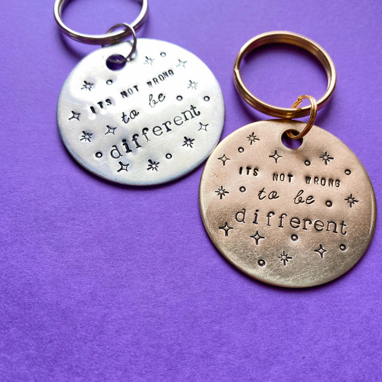 BTS Keychain It's Not Wrong To Be Different Keychain Yoongi Quote ARMY Merch Gift