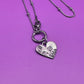 BTS Wild Flower Heart Necklace Front Closure Satellite Chain Gift BTS Merch