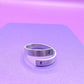 Custom Delicate Initial Silver Aluminum Wrap Ring Gift BTS Merch