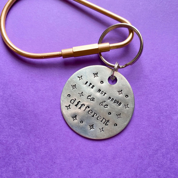 BTS Keychain It's Not Wrong To Be Different Keychain Yoongi Quote ARMY Merch Gift