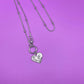 BTS Wild Flower Heart Necklace Front Closure Satellite Chain Gift BTS Merch