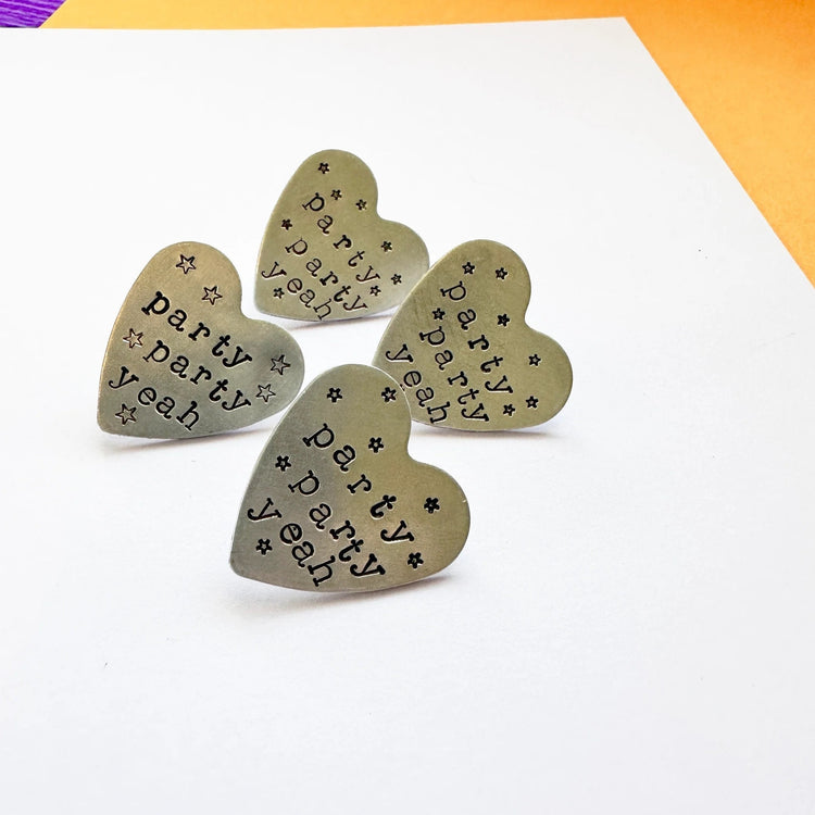 Party Party Yeah Pin BTS Pin Jungkook Handstamped ARMY Gift