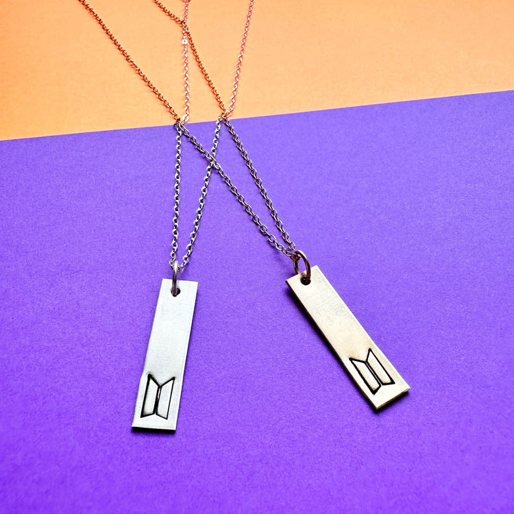 Minimal BTS Love Yourself Bar Necklace BTS ARMY Gift