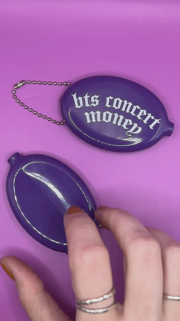 BTS Concert Money Squeeze Coin Pouch Keychain BTS Gift ARMY Kpop Change Purse