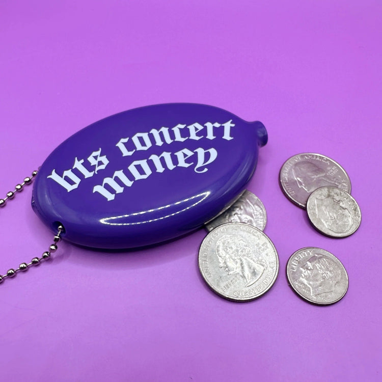BTS Concert Money Squeeze Coin Pouch Keychain BTS Gift ARMY Kpop Change Purse