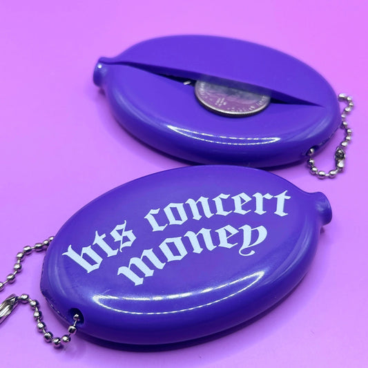 BTS Concert Money Squeeze Coin Pouch Keychain BTS Gift ARMY Kpop Change Purse