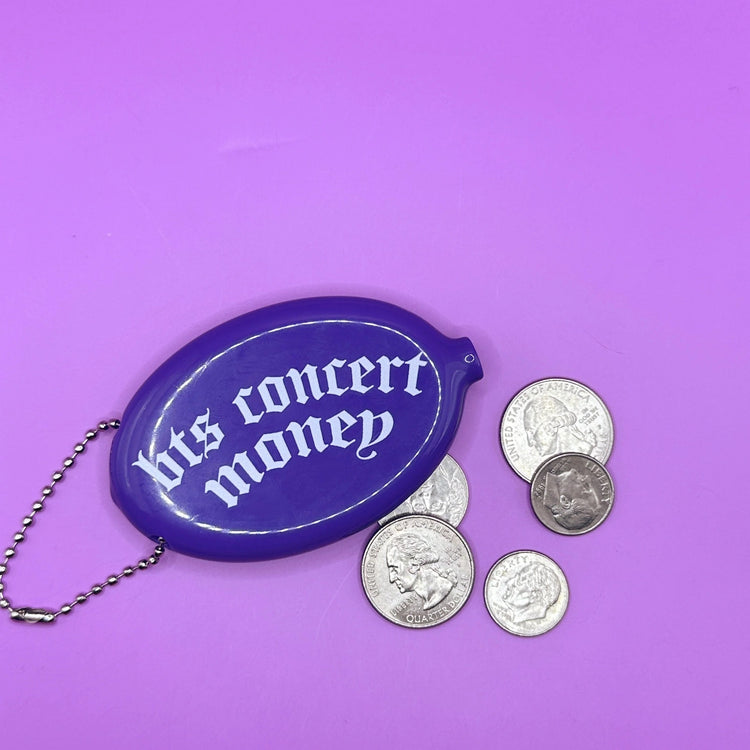 BTS Concert Money Squeeze Coin Pouch Keychain BTS Gift ARMY Kpop Change Purse