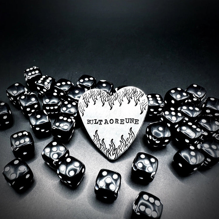 Agust D Fire Flame BULTAOREUNE Hand Stamped Pin Yoongi Suga