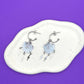 Rainy Days Dangle Hoop Earrings V Taehyung BTS Earring Cloud Lightning Bolt Hand Stamped Gift