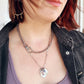 Organic Stacked 7 Charm Necklace Gold or Silver BTS Subtle Merch