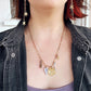 Dazzle Earrings Stars Gold Organic Heart Dangle Brass Y2K
