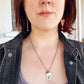 Long Heart Pearl Earrings Hand Stamped Vintage Pearl Bead Organic