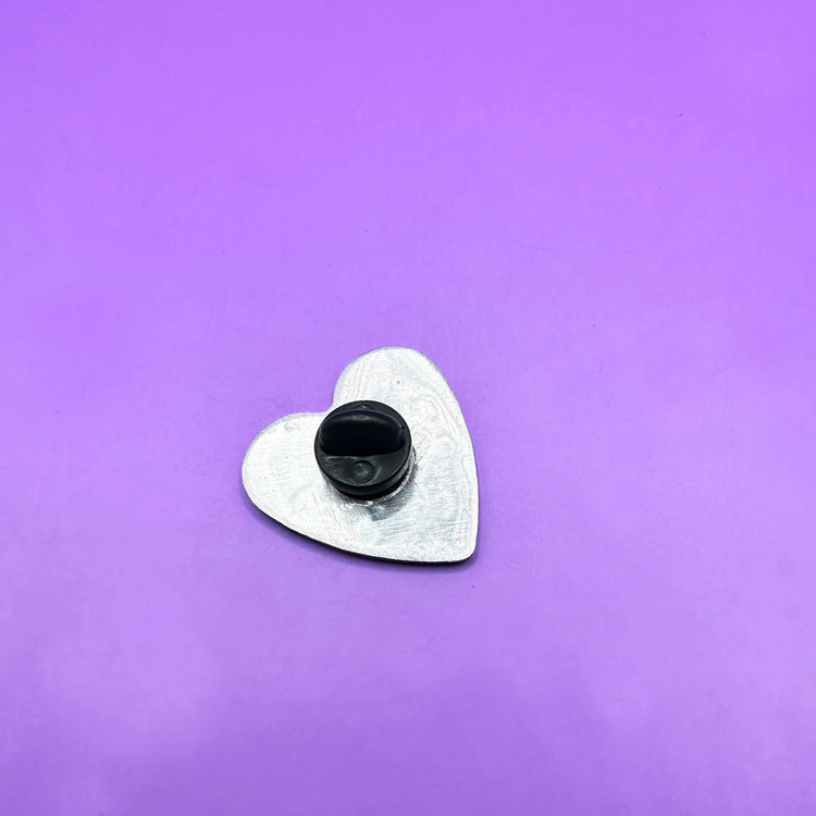 Young Forever Metal Hand Stamped Pin Heart BTS Inspired Badge