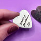 Young Forever Metal Hand Stamped Pin Heart BTS Inspired Badge
