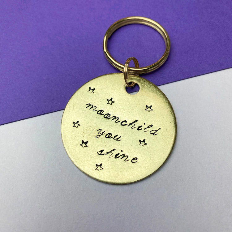 Moonchild You Shine Keychain