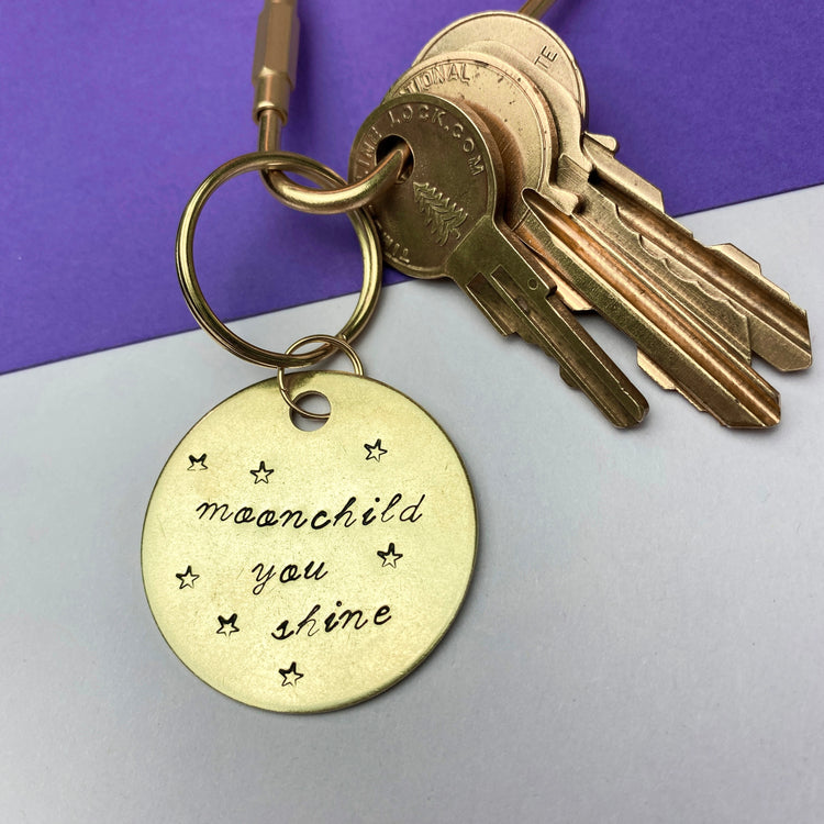 Moonchild You Shine Keychain