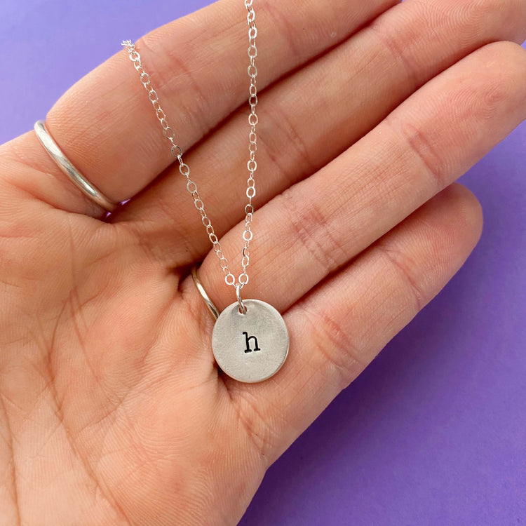 Custom Dainty Initial Necklace