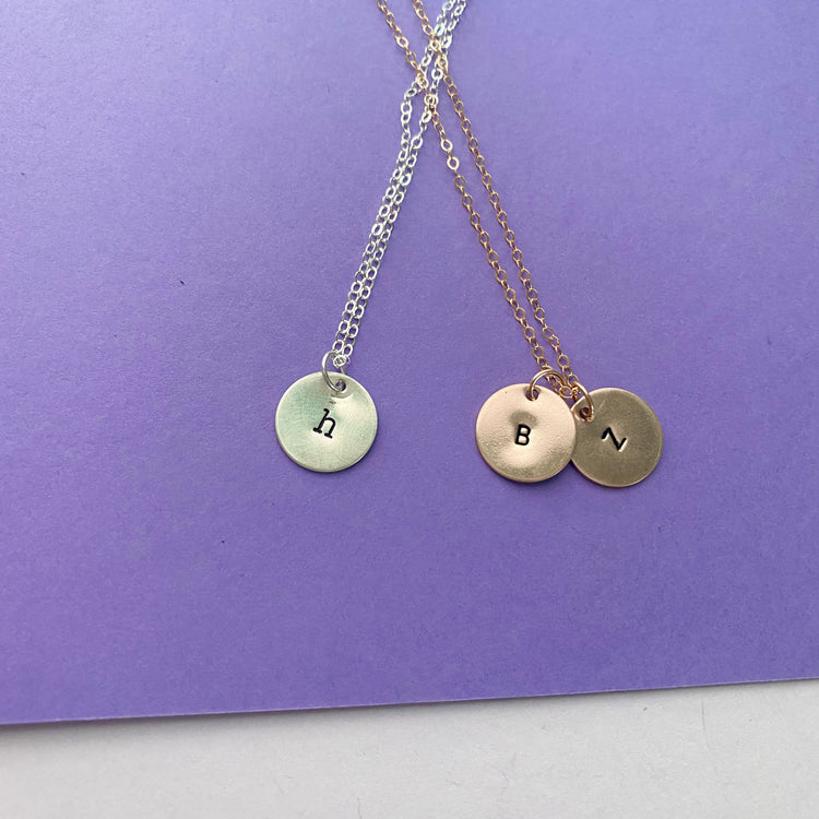 Custom Dainty Initial Necklace