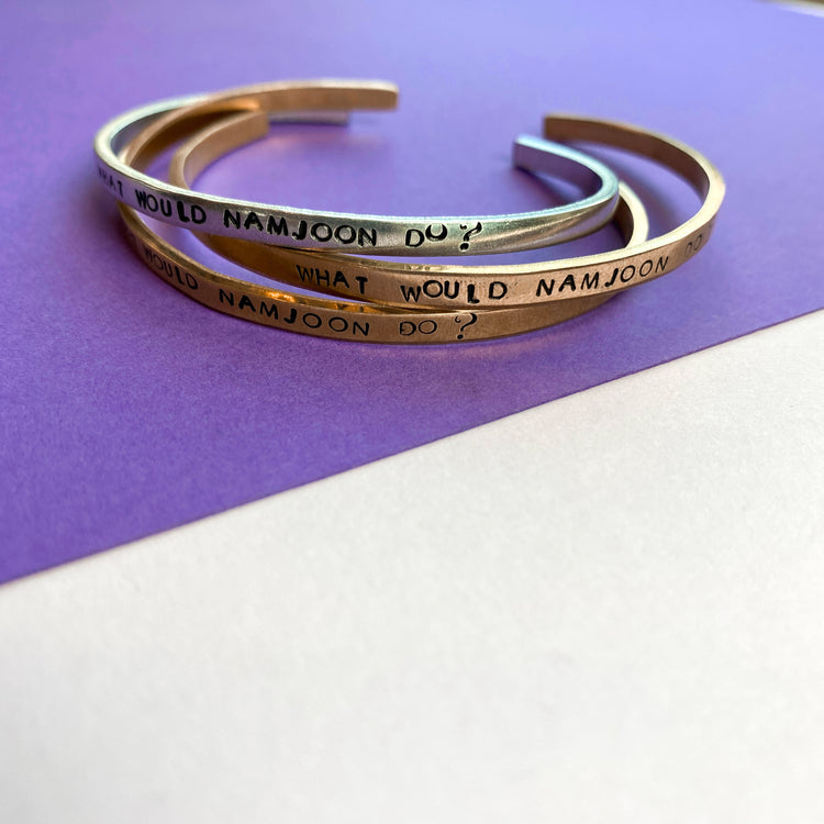 What Would Namjoon Do? Bangle Cuff Bracelet