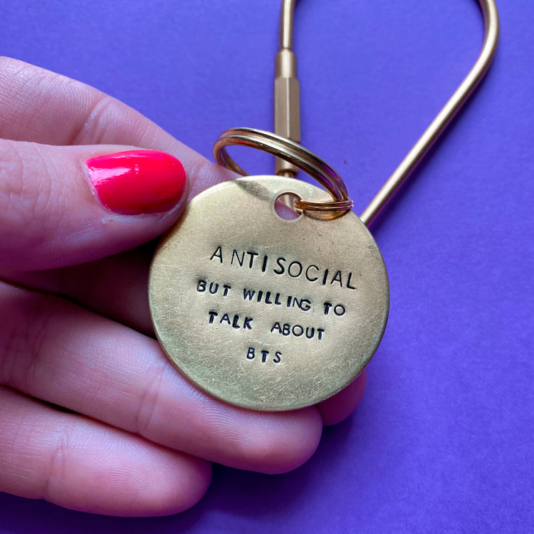 AntiSocial BTS Keychain