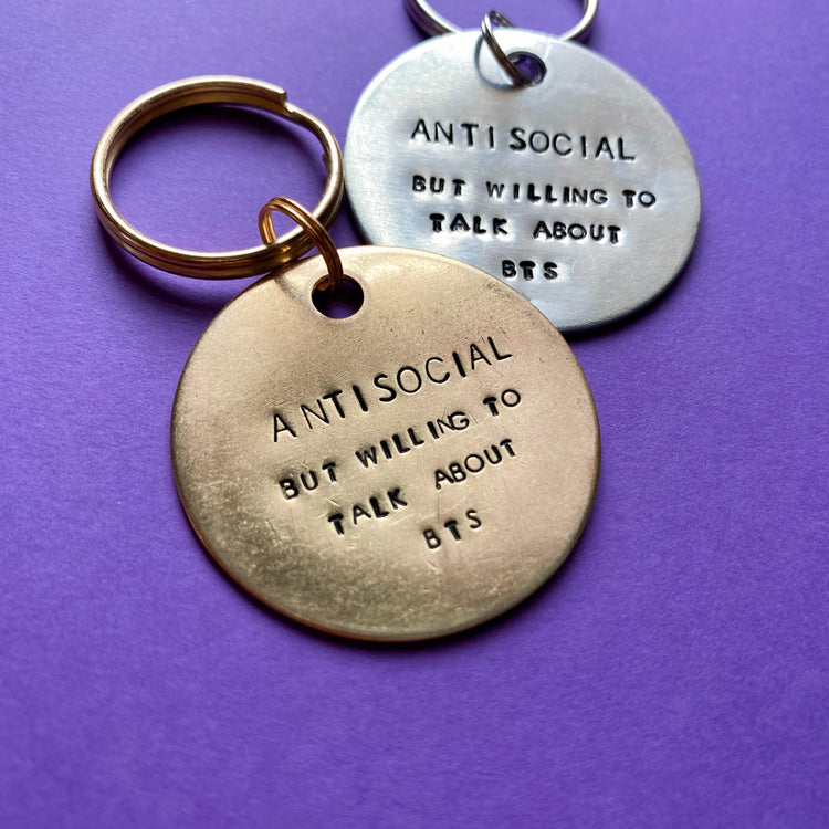 AntiSocial BTS Keychain