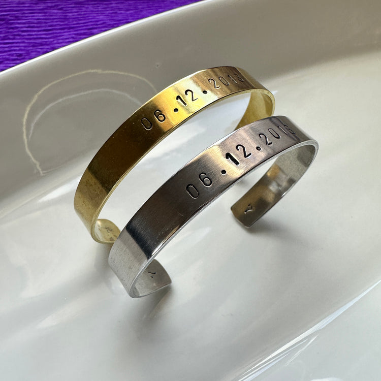 BTS Debut Date Cuff Bracelet