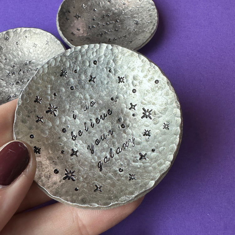 I Do Believe Your Galaxy Trinket Ring Dish