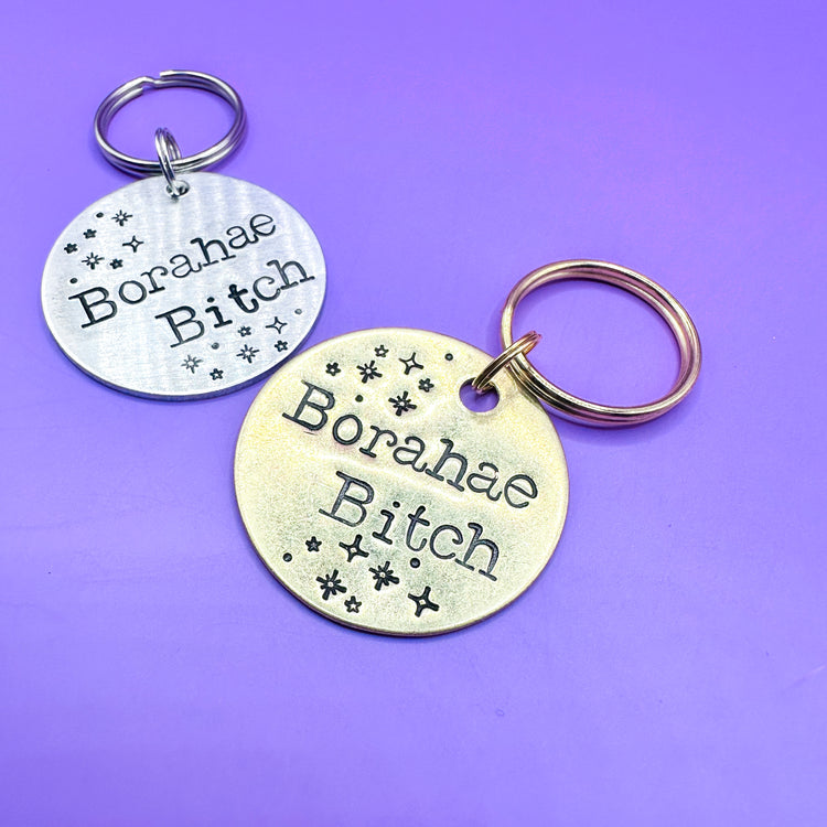 Borahae B*tch Keychain