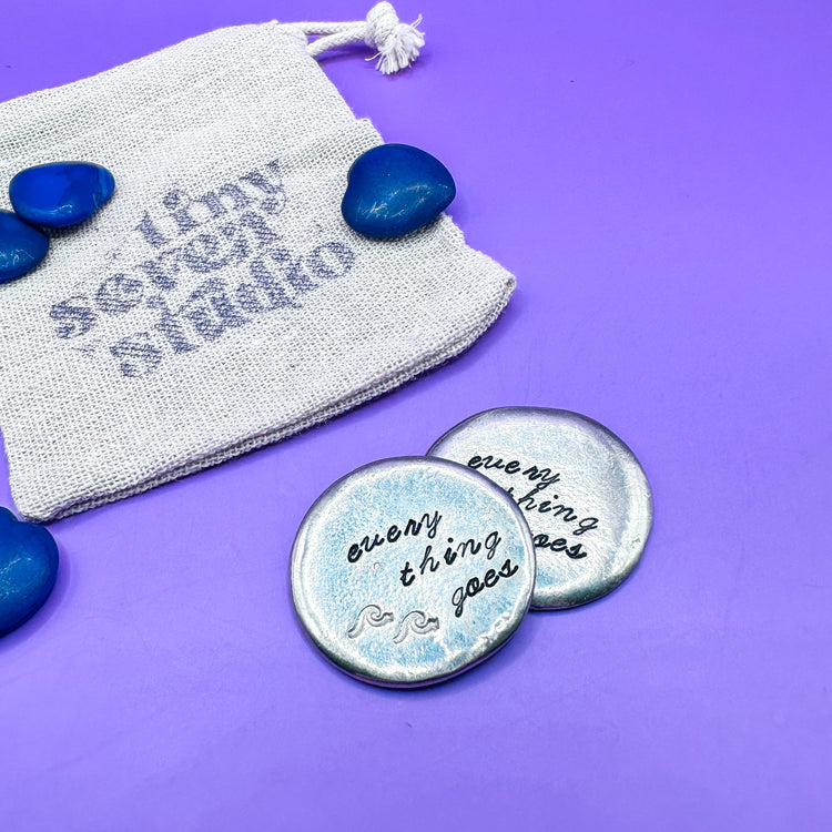 BTS Pewter Pocket Pebbles, Worry Stone, Love Token everythinggoes