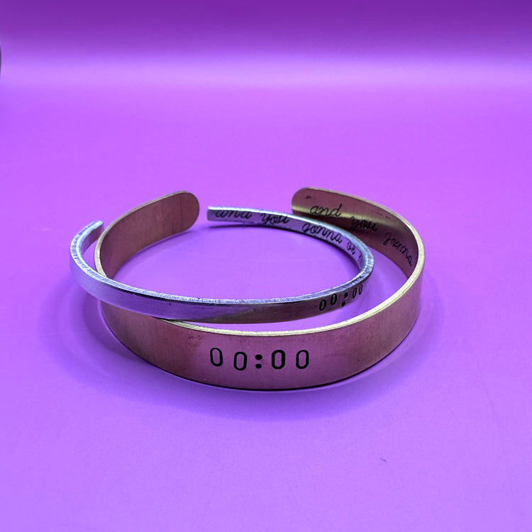 00:00 BTS Cuff Bracelet Brass Aluminum