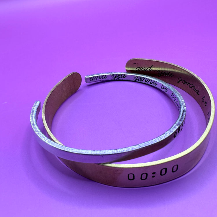 00:00 BTS Cuff Bracelet Brass Aluminum