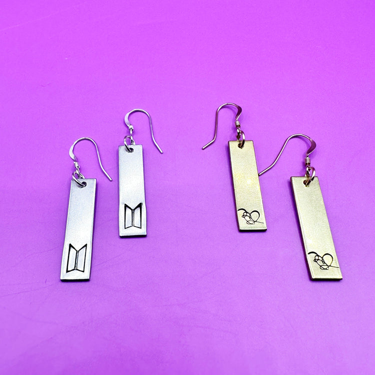 BTS Love Yourself Dangle Earrings