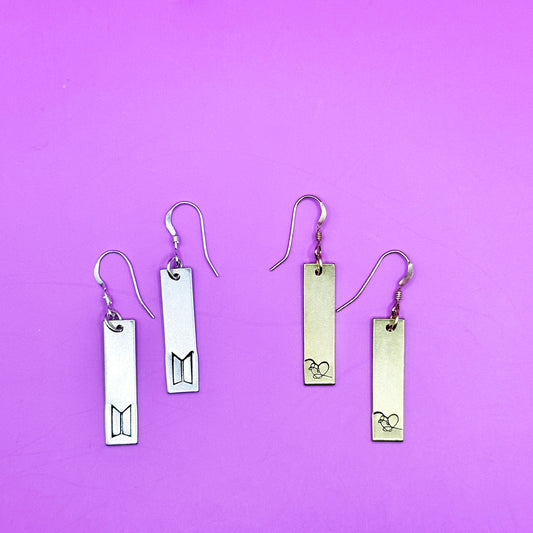 BTS Love Yourself Dangle Earrings