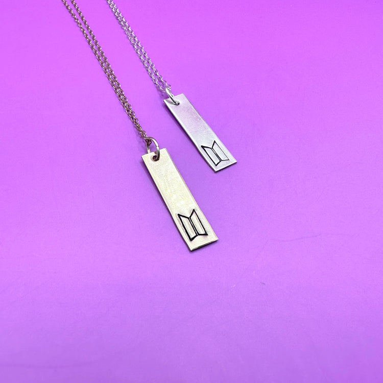 Minimal BTS Love Yourself Bar Necklace