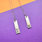 Minimal BTS Love Yourself Bar Necklace